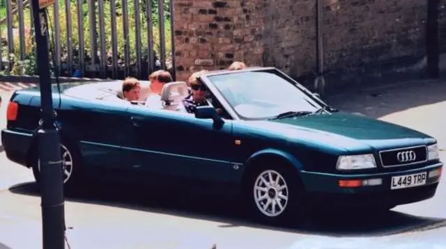 Diana, Princess of Wales in car