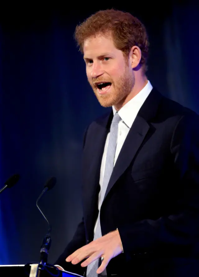 Prince Harry speaking in Leeds