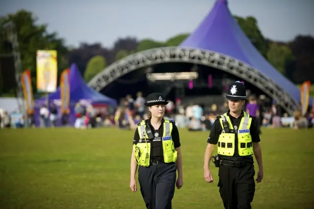 Officers at Godiva Festival