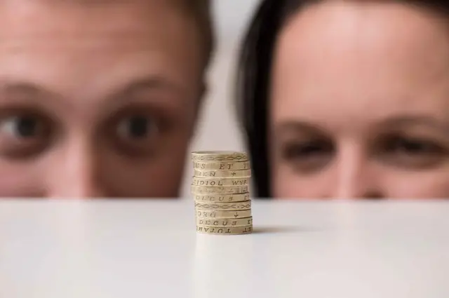 Pile of coins