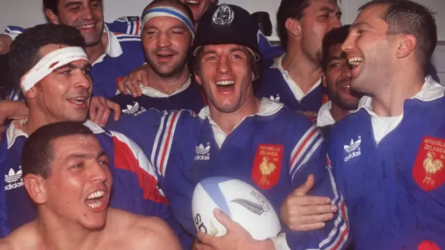 France celebrate beating New Zealand