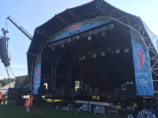 Main stage Godiva Festival