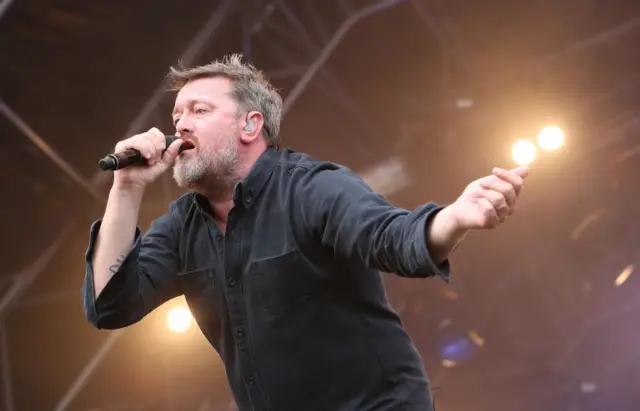 Elbow's Guy Garvey performing