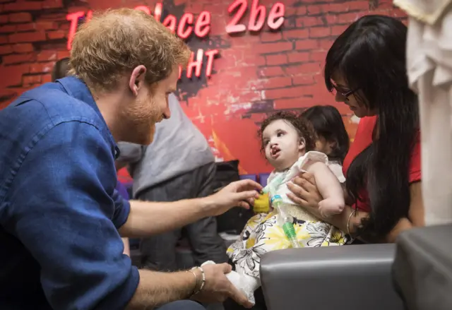 Prince Harry at Leeds Children's hospital