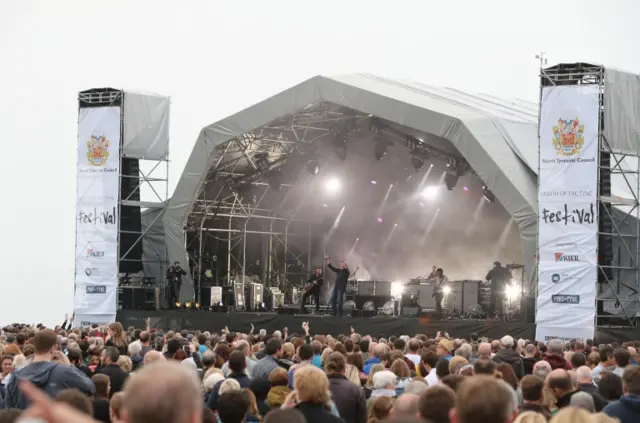 The stage