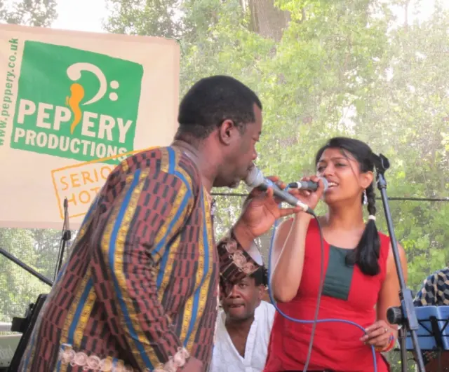 Dele and Lokkhi Terra at Global Rhythm