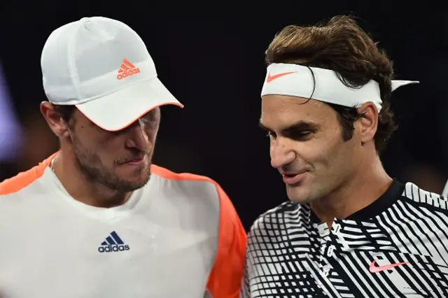 Mischa Zverev and Roger Federer