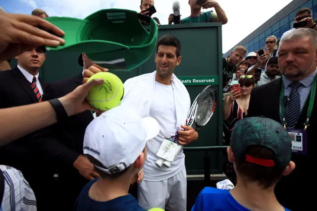 Djokovic arrives at Wimbledon