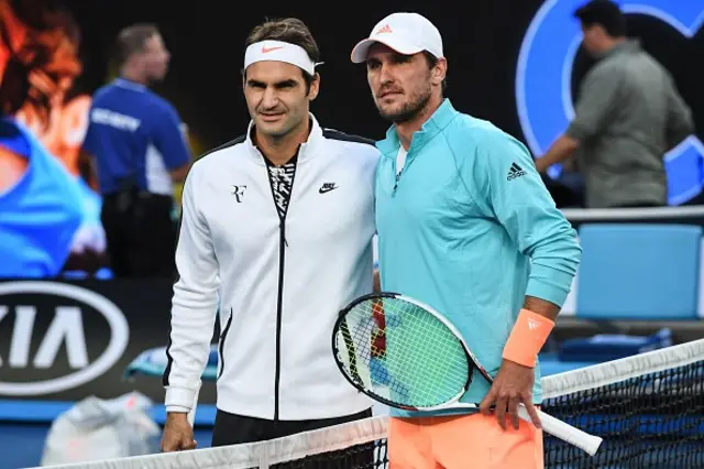 Roger Federer and Mischa Zverev