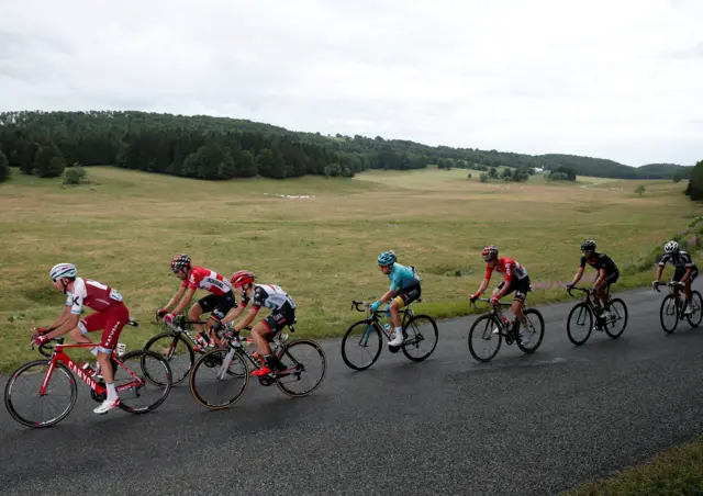 Breakaway group at Tour De France