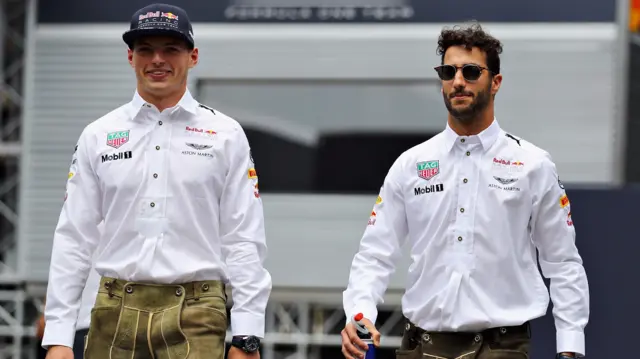 Max Verstappen and Daniel Ricciardo