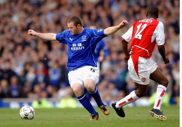 Rooney against Arsenal