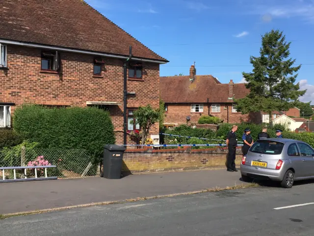 Police outside property