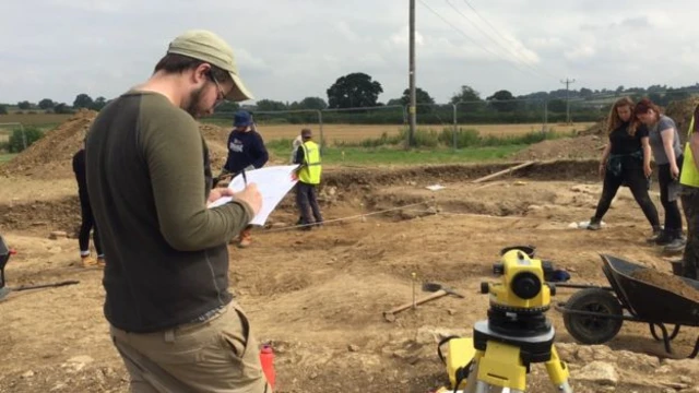 Archaeologists from Newcastle University are back in Yeovil today, carrying out more investigations into a fourth century Roman Villa