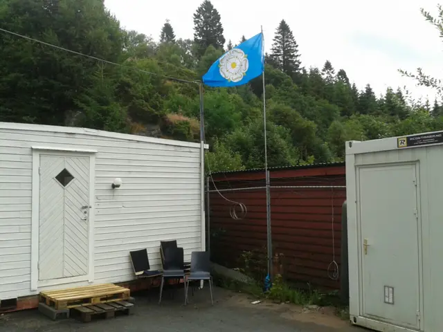 Yorkshire flag in Radoy