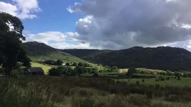 Hills near Ludlow