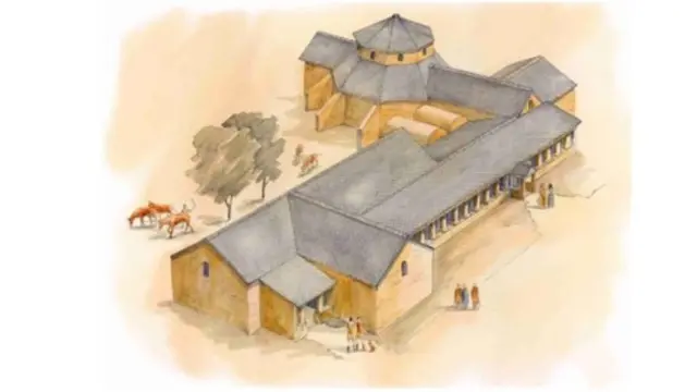 The villa is one of four known Roman villas in the country with a similar structure