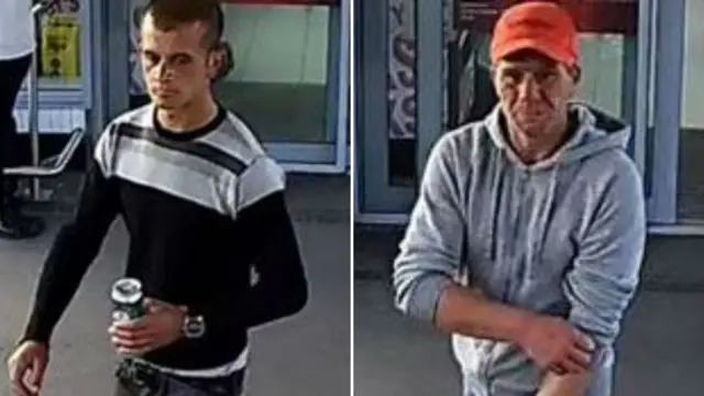 CCTV images of two men