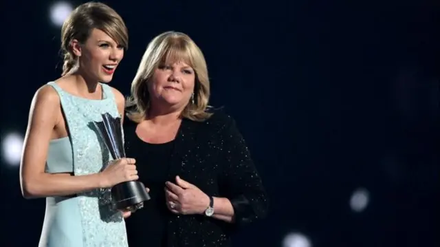 Taylor and Andrea Swift
