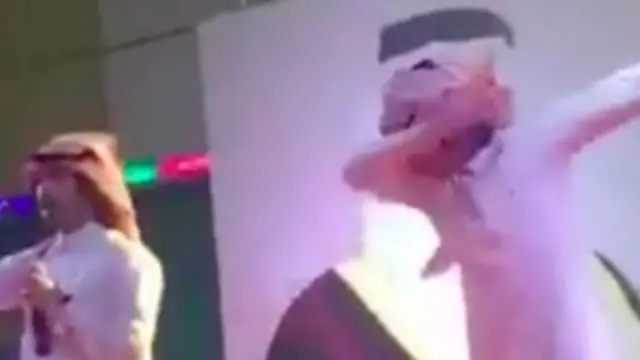 Abdallah Al Shahani dabbing in Taif, Saudi Arabia last weekend