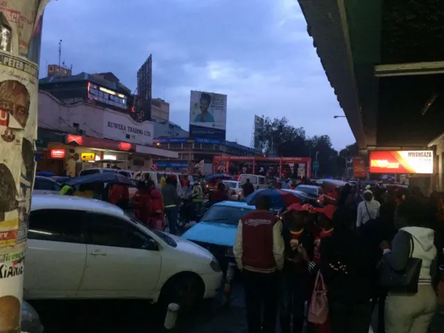 People on the streets of Nakuru