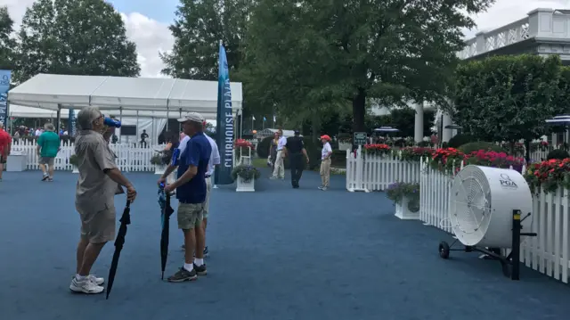 Spectators at Quail Hollow