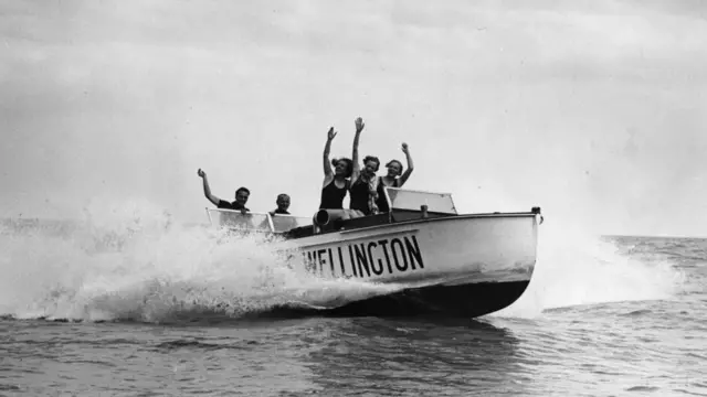 Speedboat off Great Yarmouth in 1934