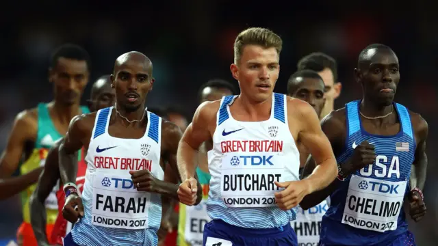 Mo Farah and Andrew Buchart