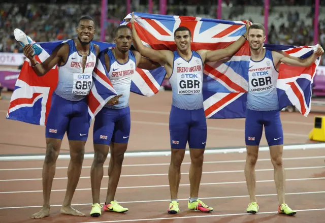 Great Britain 4x100m men's relay team