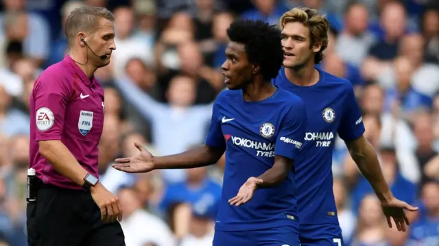 Chelsea v Burnley referee