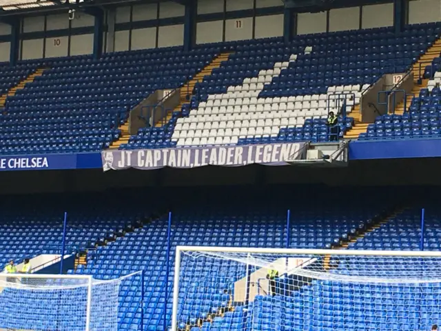 John Terry banner at Stamford Bridge