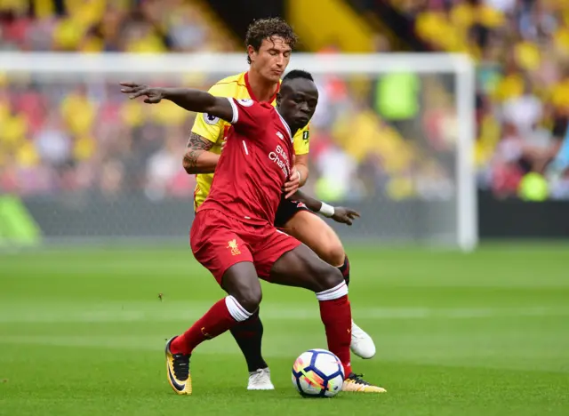 Daryl Janmaat and Sadio Mane