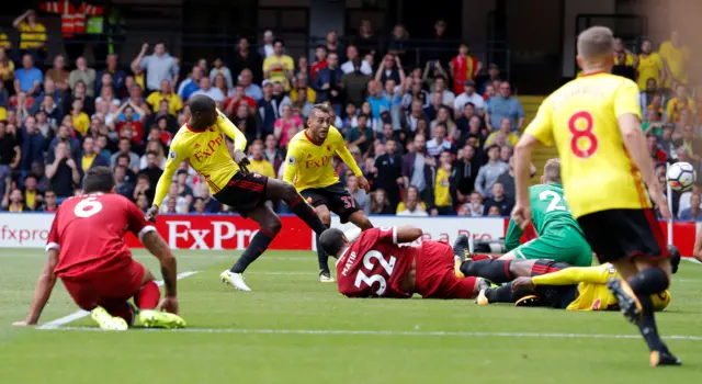 Watford's Abdoulaye Doucoure scores