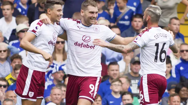 Sam Vokes celebrates