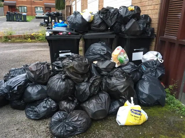 Bartley Green rubbish bins