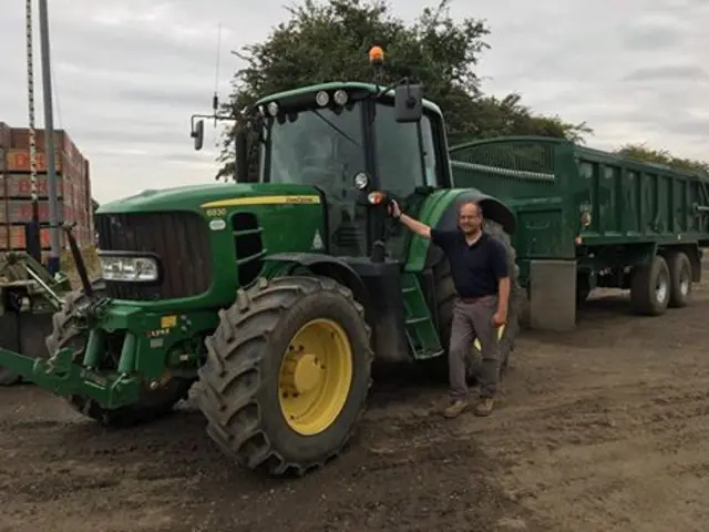 Richard Barlow and tractor