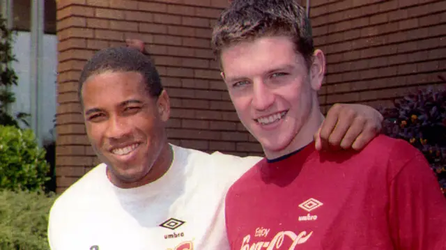 John Barnes and Lee Sharpe