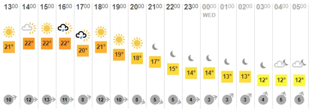 Temp chart