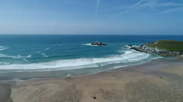 Crantock beach