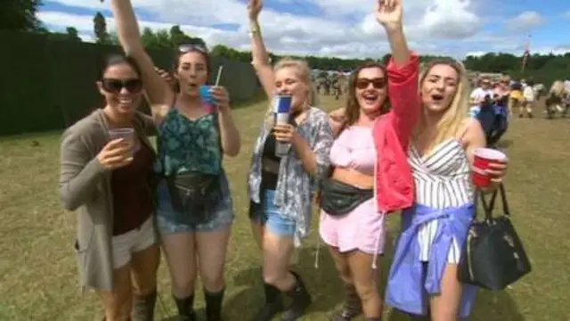 People at V Festival in 2016