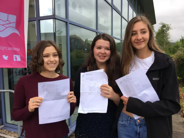 L-R: Amy Davies, Rebecca Penney and Amy Davies