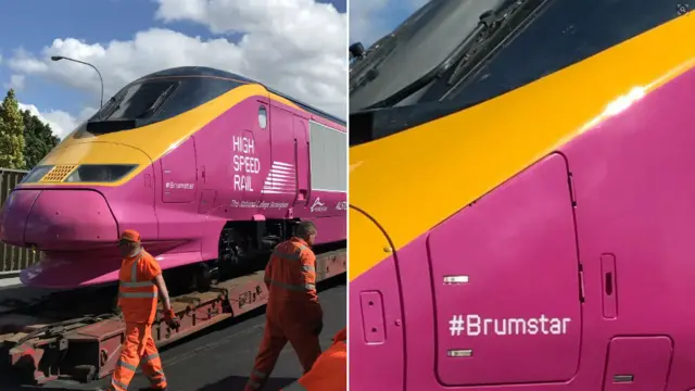 Eurostar train which will be used to train HS2 students