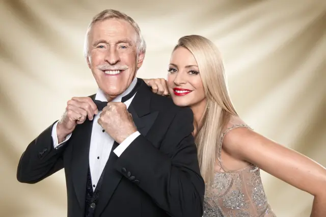 Bruce Forsyth and Tess Daly