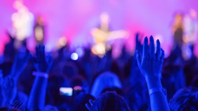 crowd at a gig