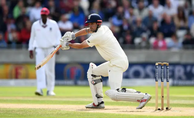 Cook looks on before batting