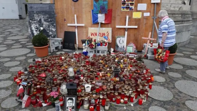 Memorial in Berlin to victims of Spanish attacks