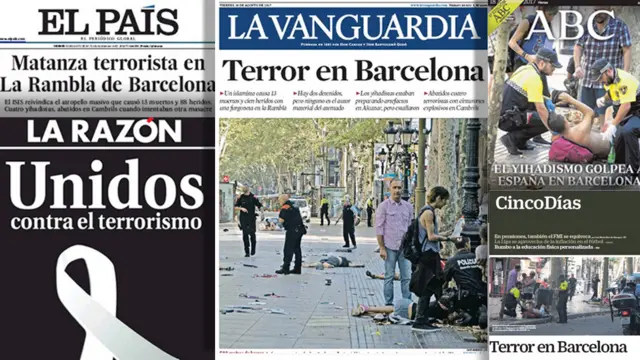 Spain's front pages today