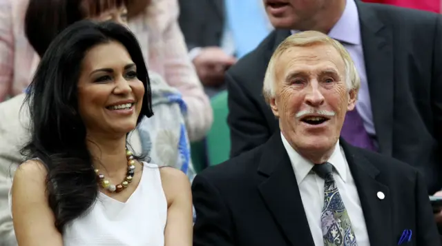 Wilnelia Merced and Sir Bruce Forsyth