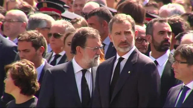 King Felipe VI at the memorial