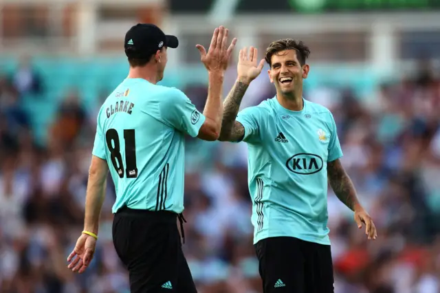 Rikki Clarke and Jade Dernbach